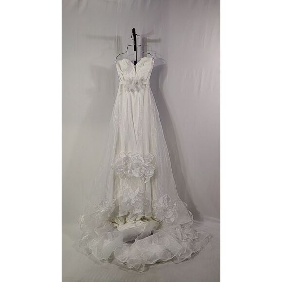 Lulus Dresses & Skirts - Lulus Women Ivory Strapless Overlay Maxi Dress White Dress M